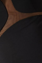 illusion-panel cape gown – Jotar