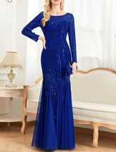 sequined mermaid gown with starburst pattern – Fistwqh