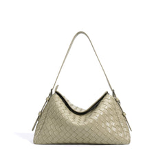 woven shoulder bag with sculpted base – ARIA