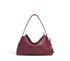 woven shoulder bag with sculpted base – ARIA