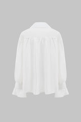 Ruched Long-Sleeve Shirt