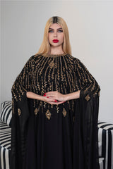 Fully beaded cape dress - PIA