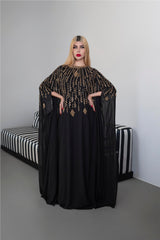 Fully beaded cape dress - PIA