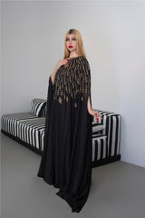 Fully beaded cape dress - PIA