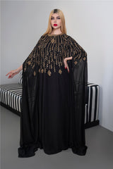 Fully beaded cape dress - PIA