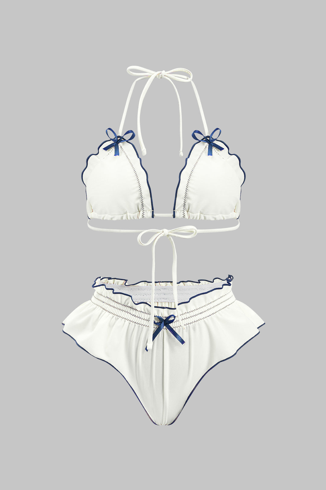 Ruffle Ruched Bikini Set