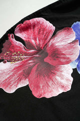 Floral Print Strapless Tube Top