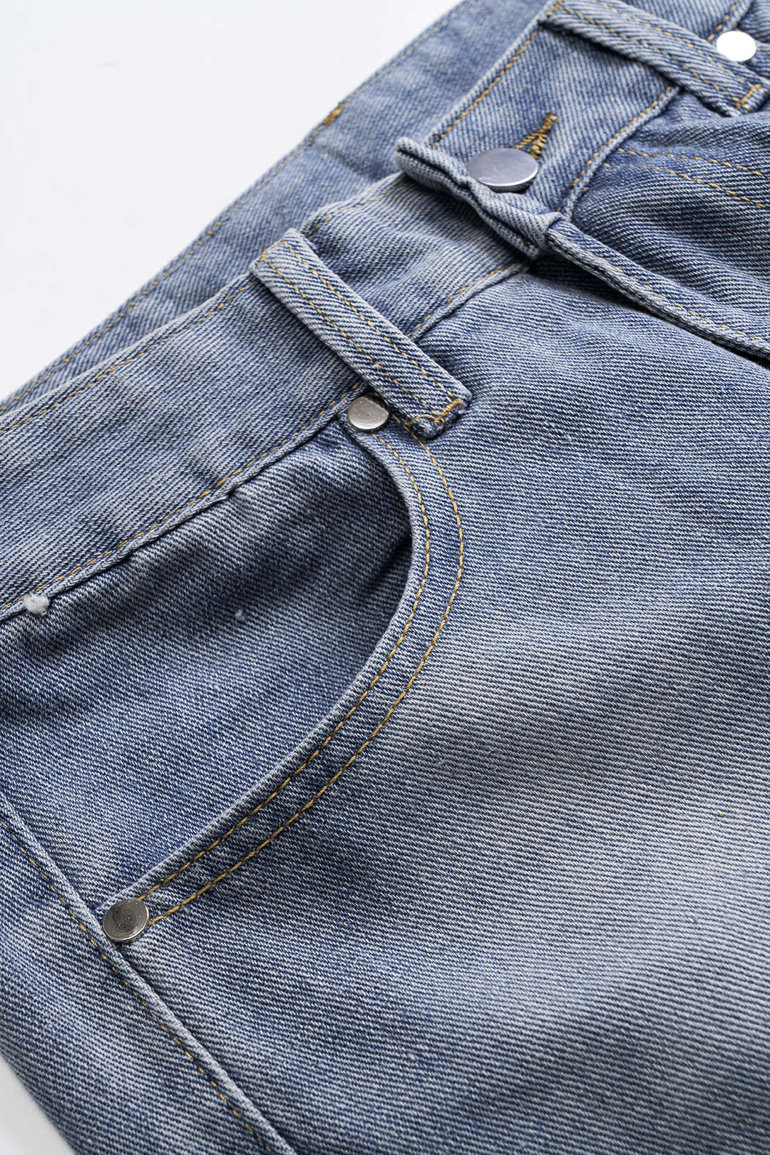 Faded Wide Leg Jeans