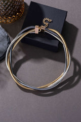 Metal Exaggerated Multi-Layer Necklace