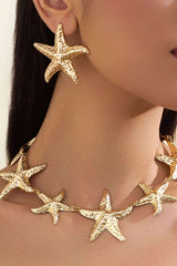 Metallic Star Shape Necklace