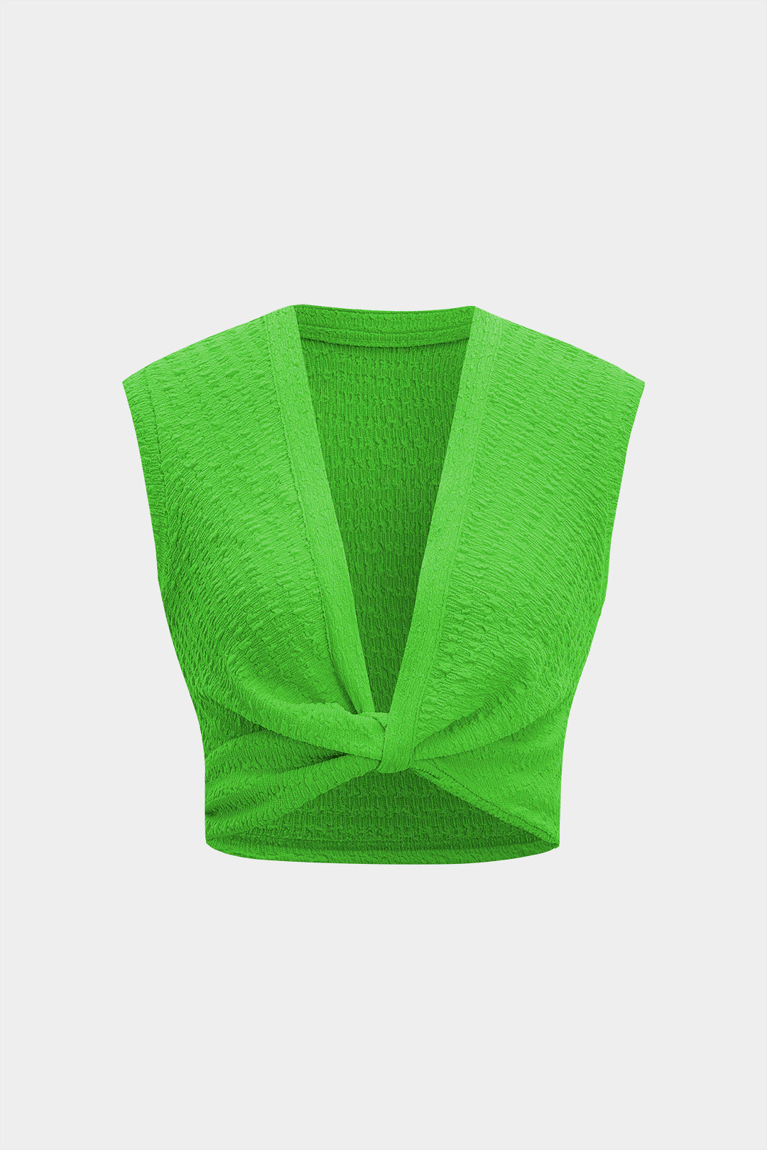Twist Knot V-Neck Tank Top