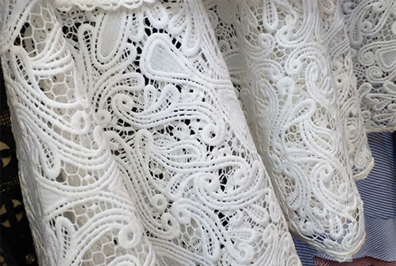 tiered lace gown with flared sleeves – Taarini