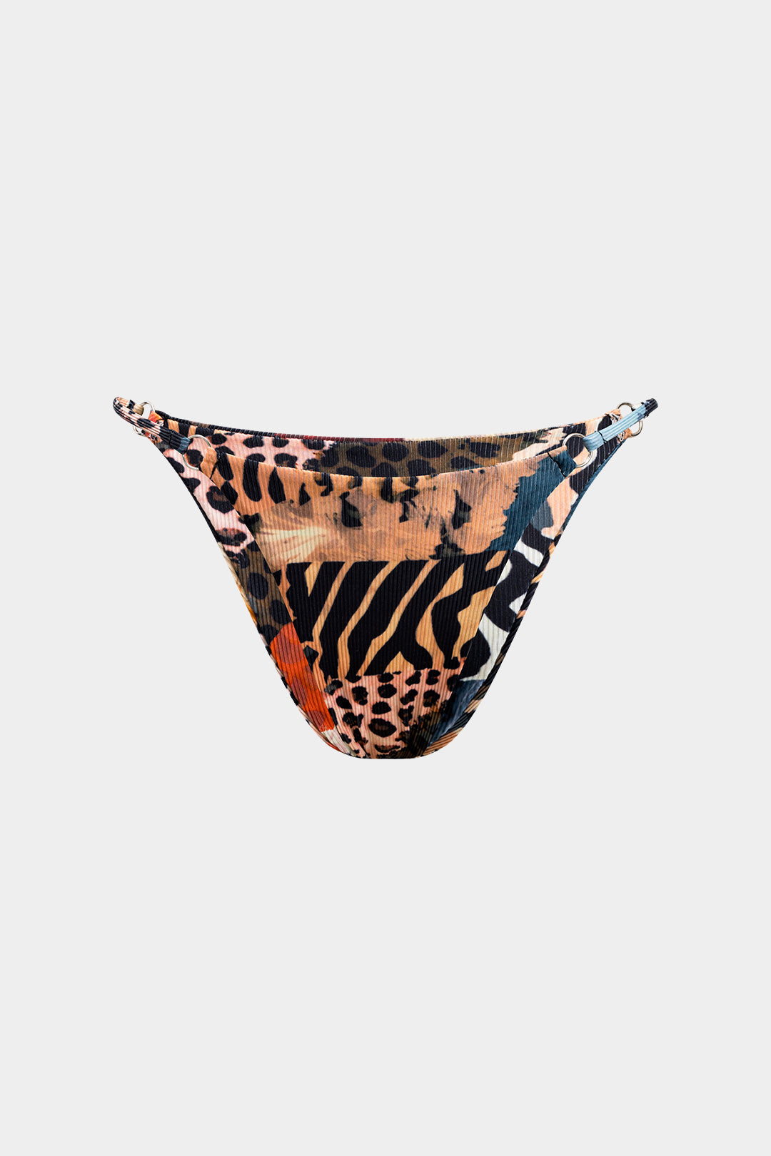 Leopard Print Tie Up Backless Bikini Set