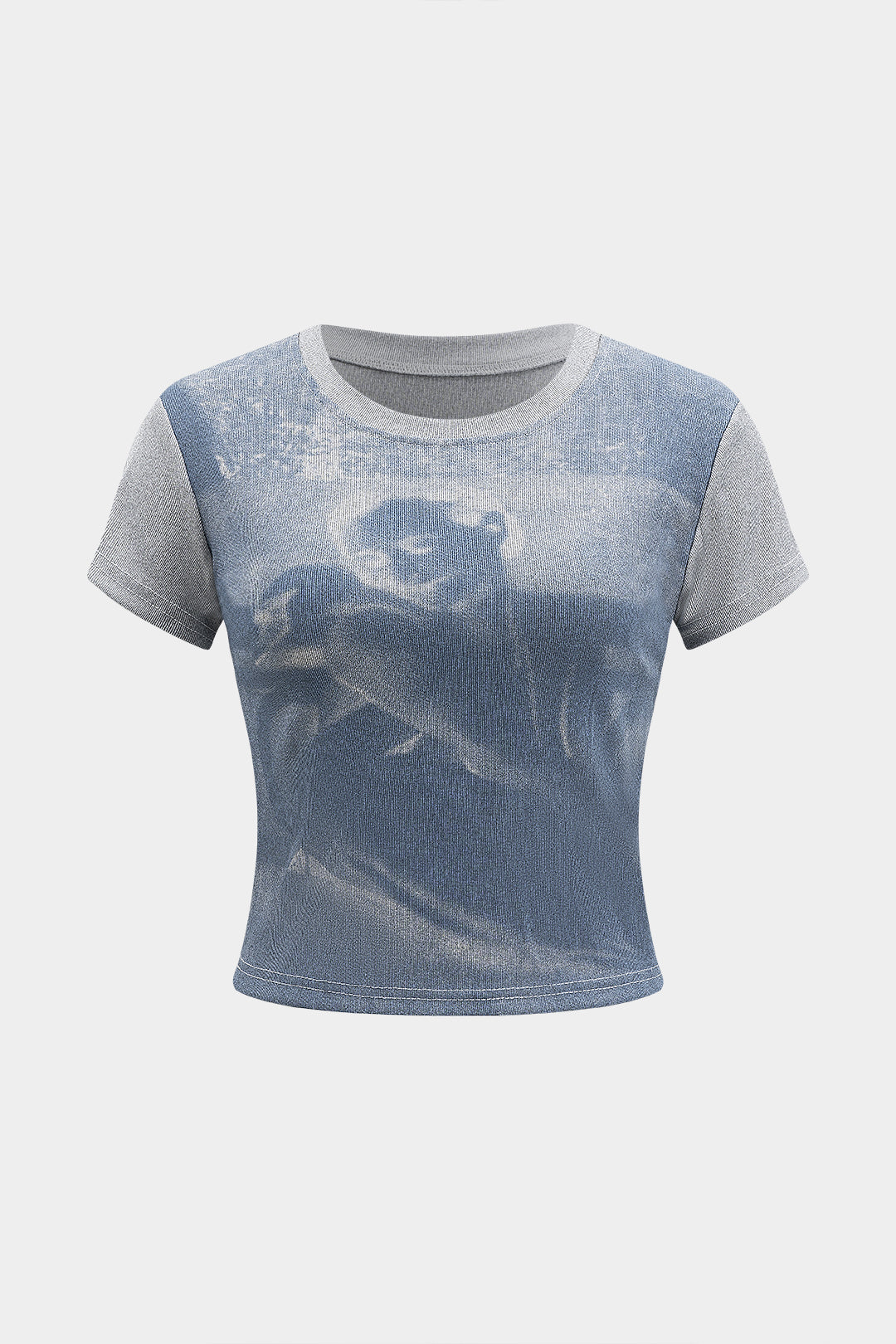 Retro Print Short Sleeve T-Shirt