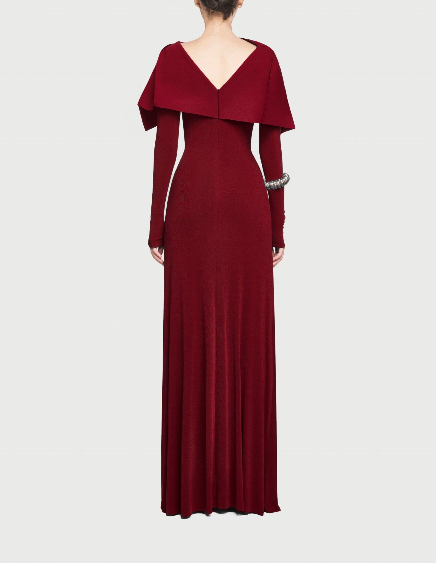 off-shoulder monochrome column gown – Sofaa