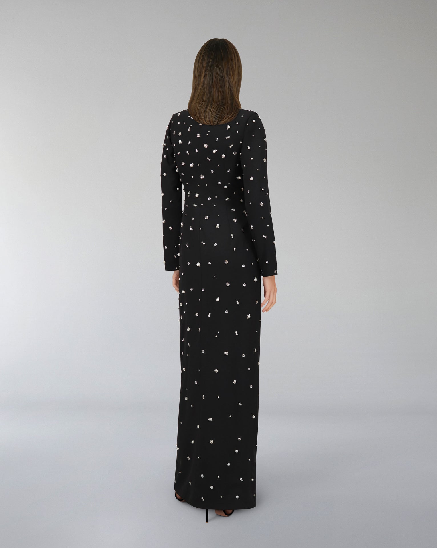 Fully beaded blazer dress-Rawaa