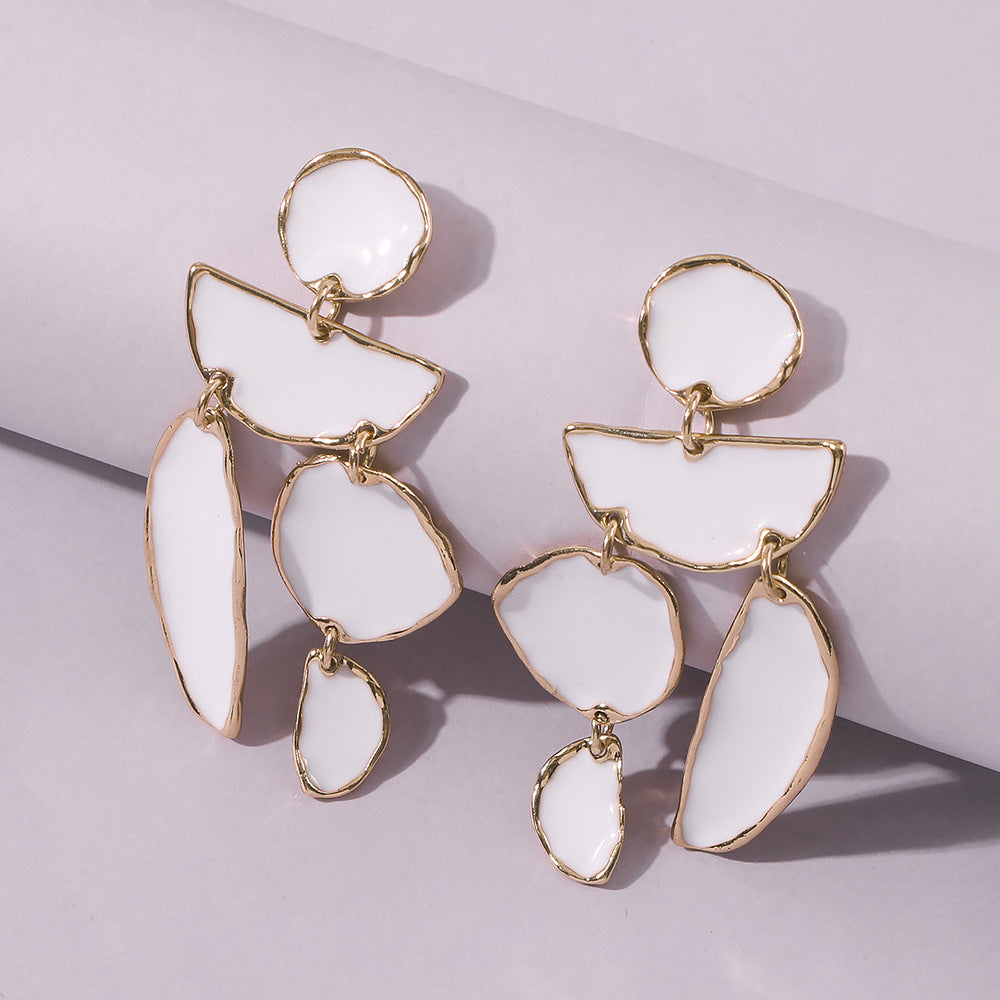 sculpted stone drop earring – MARA