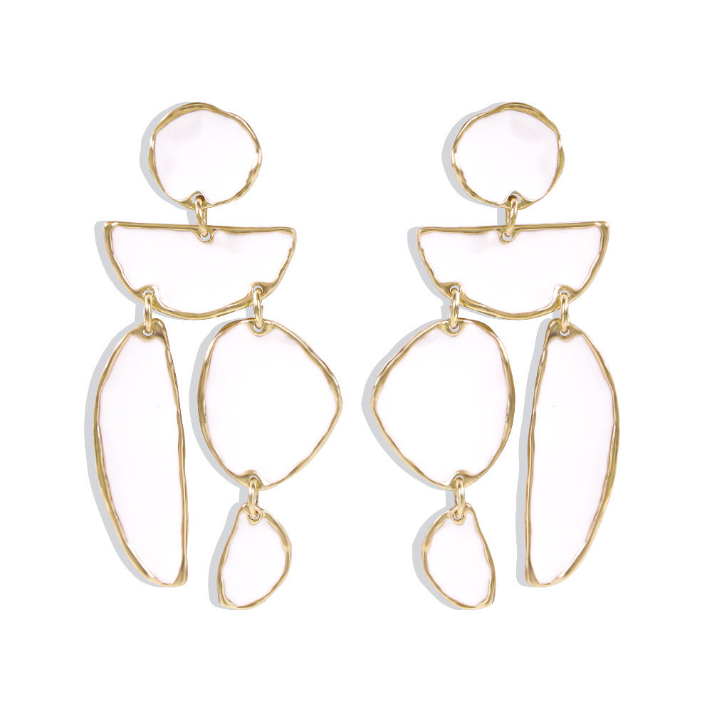 sculpted stone drop earring – MARA