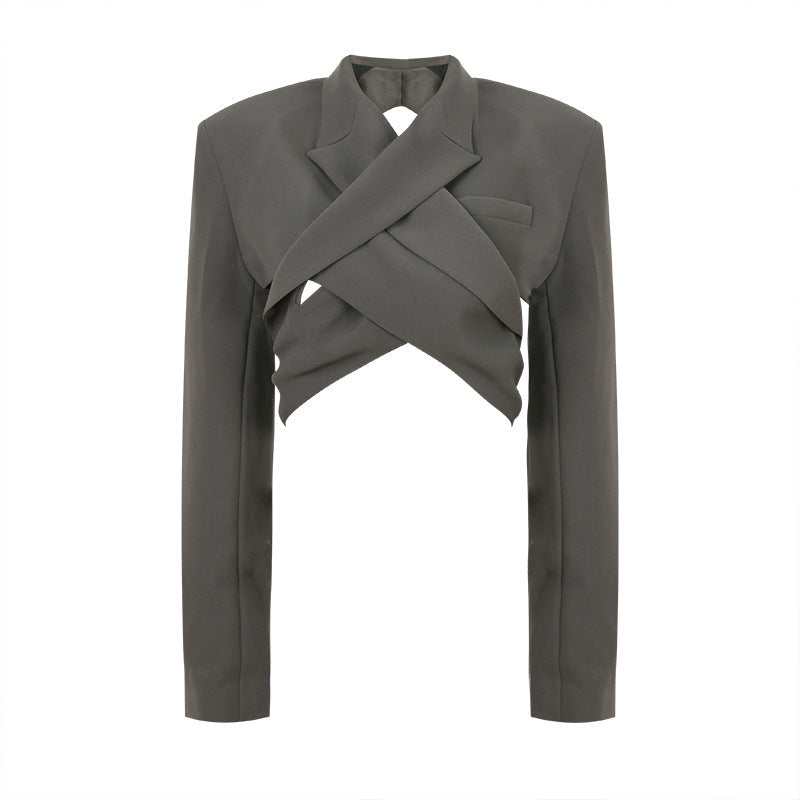 Cropped blazer with pleated trousers - Likory
