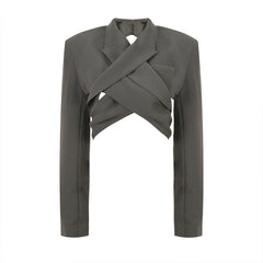 Cropped blazer with pleated trousers - Likory
