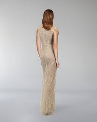 Fully sequined column dress - BIANCA