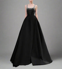 Embellished Sleeveless Gown with A-line Skirt - NOVA