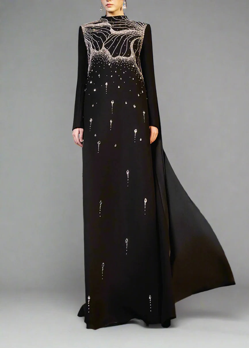 A-line dress with high neck - ORION