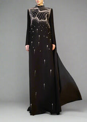 A-line dress with high neck - ORION