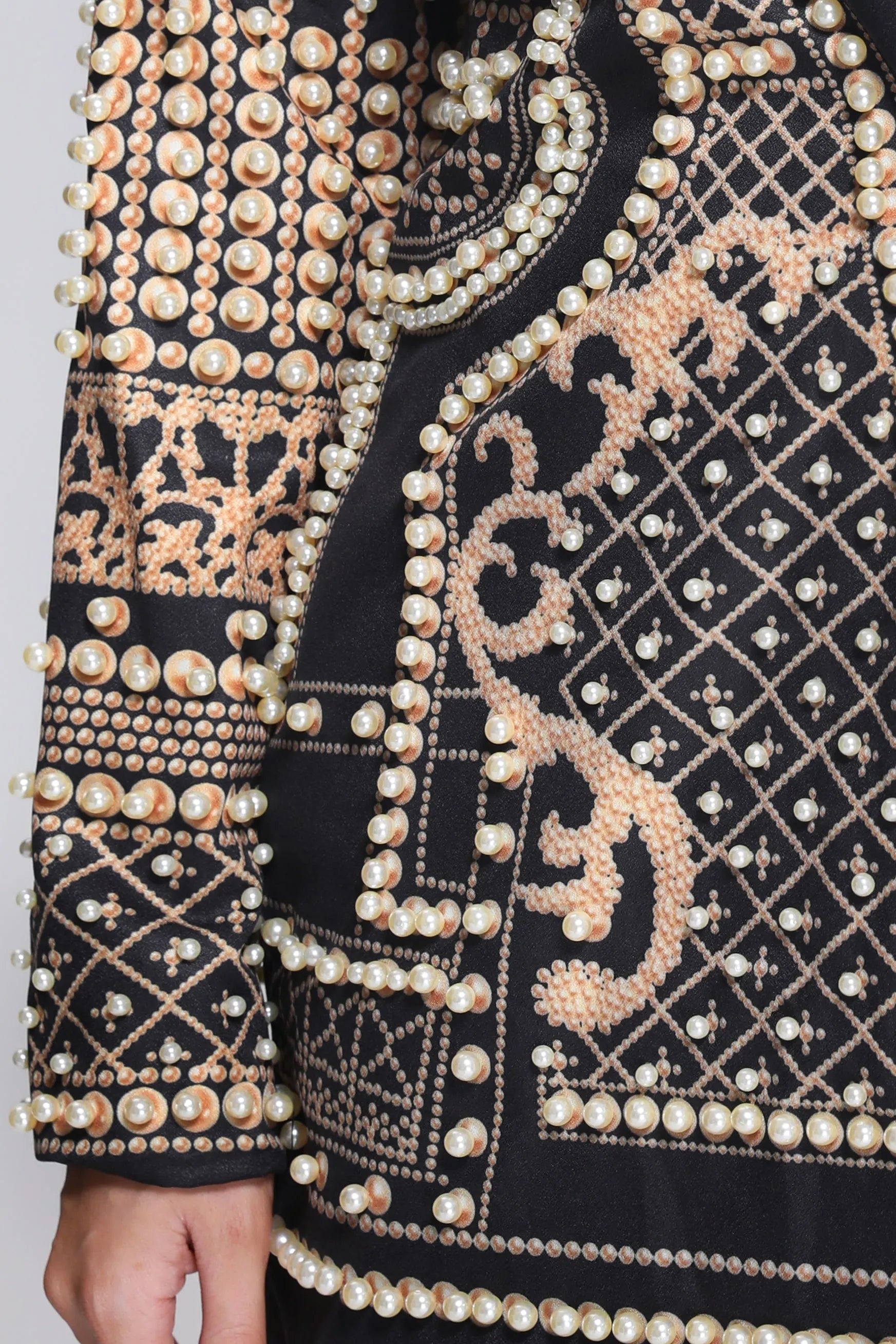embellished plunge blazer mini dress - Elladine