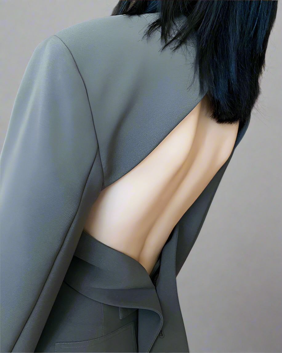 Cropped blazer with pleated trousers - Likory