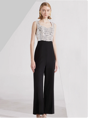 tailored two-piece suit with contrast lapel – ARYA