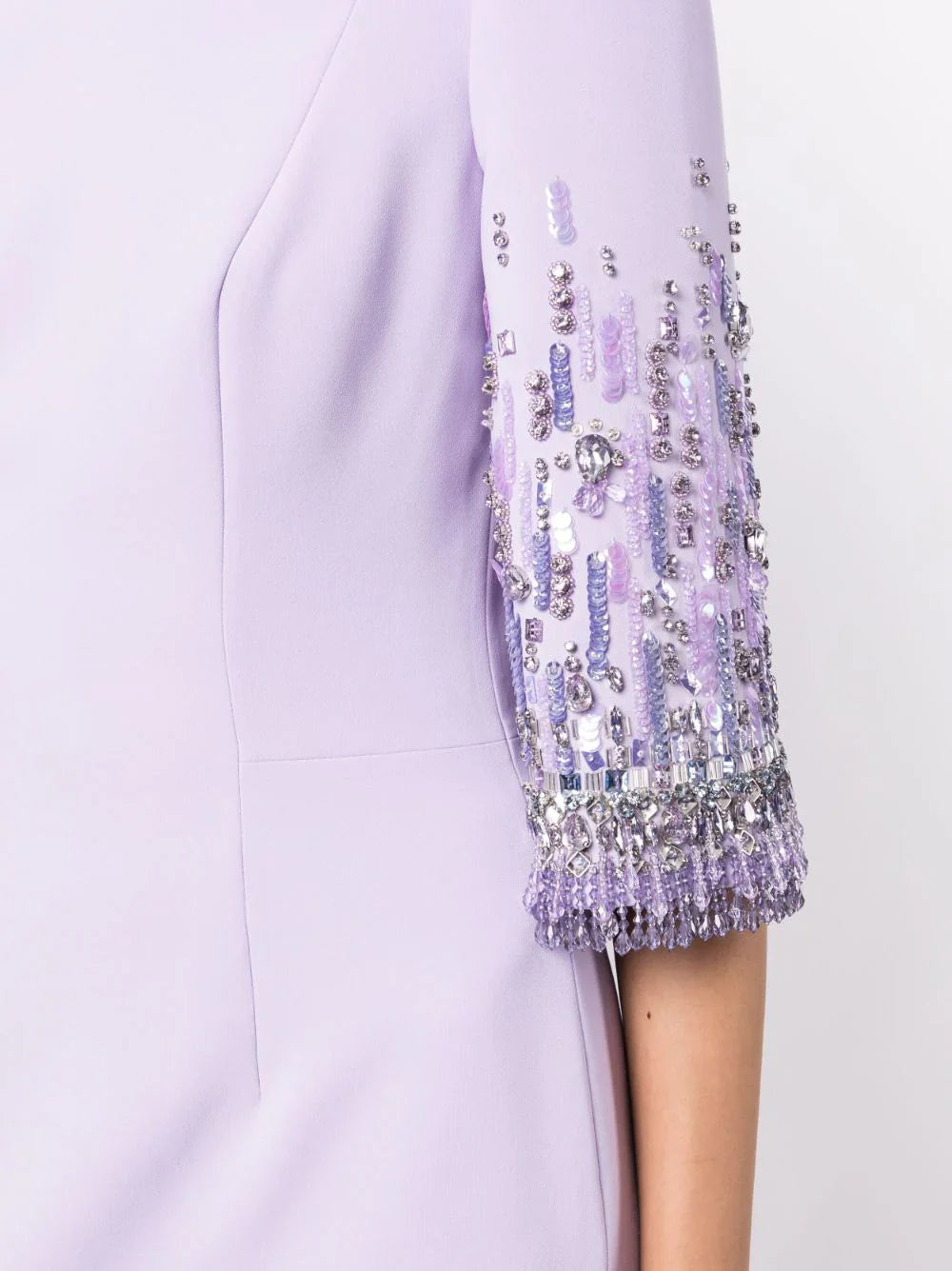 Beaded sleeve column gown – Bloma
