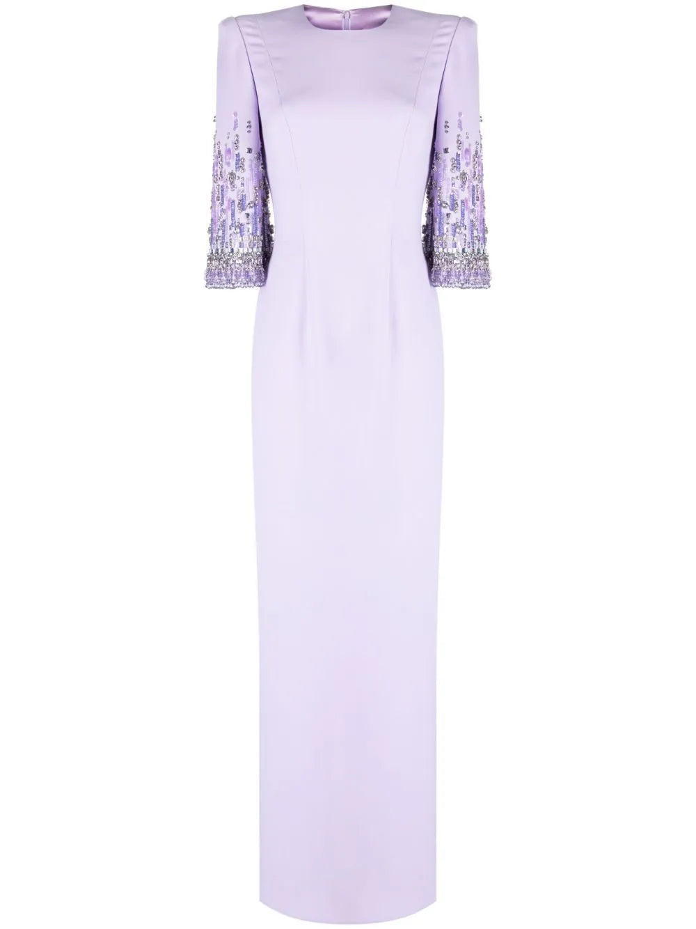 Beaded sleeve column gown – Bloma