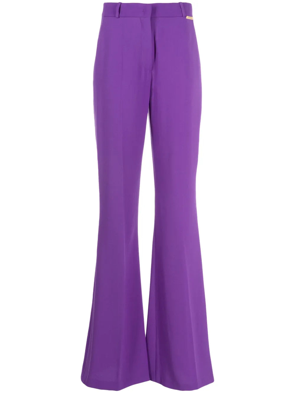Draped belted blazer pants set with flared legs – Vronik