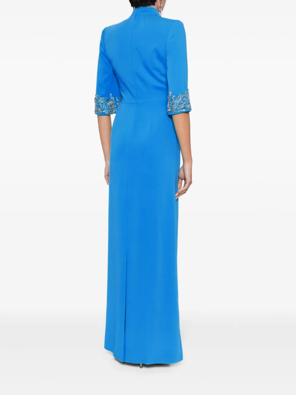 Embellished sleeve gown with twisted waist – Jorien
