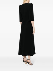 embellished button-detail midi dress – Salien