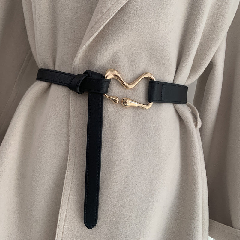 Women's Slim Belt Suitable for Suit Coat - DALAL