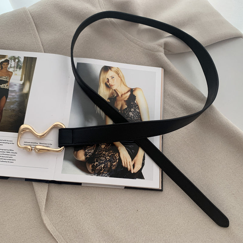 Women's Slim Belt Suitable for Suit Coat - DALAL