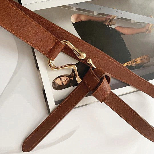 Women's Slim Belt Suitable for Suit Coat - DALAL