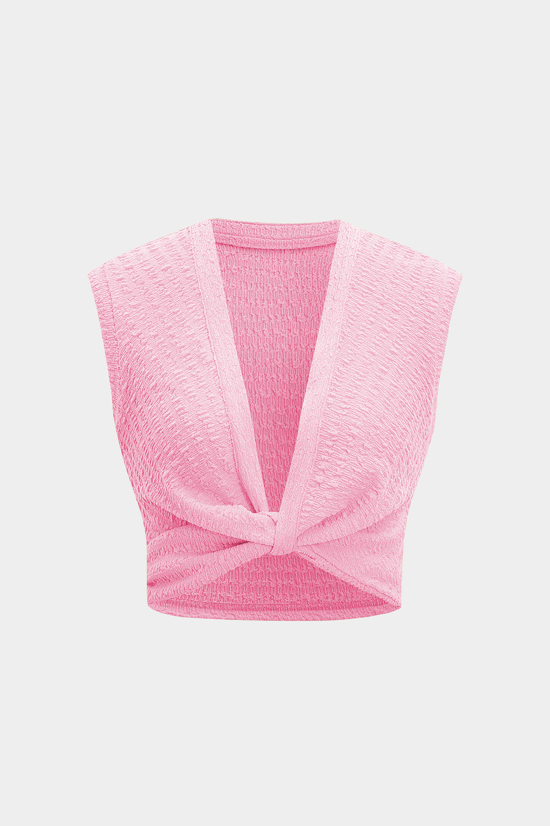 Twist Knot V-Neck Tank Top