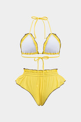Ruffle Ruched Bikini Set