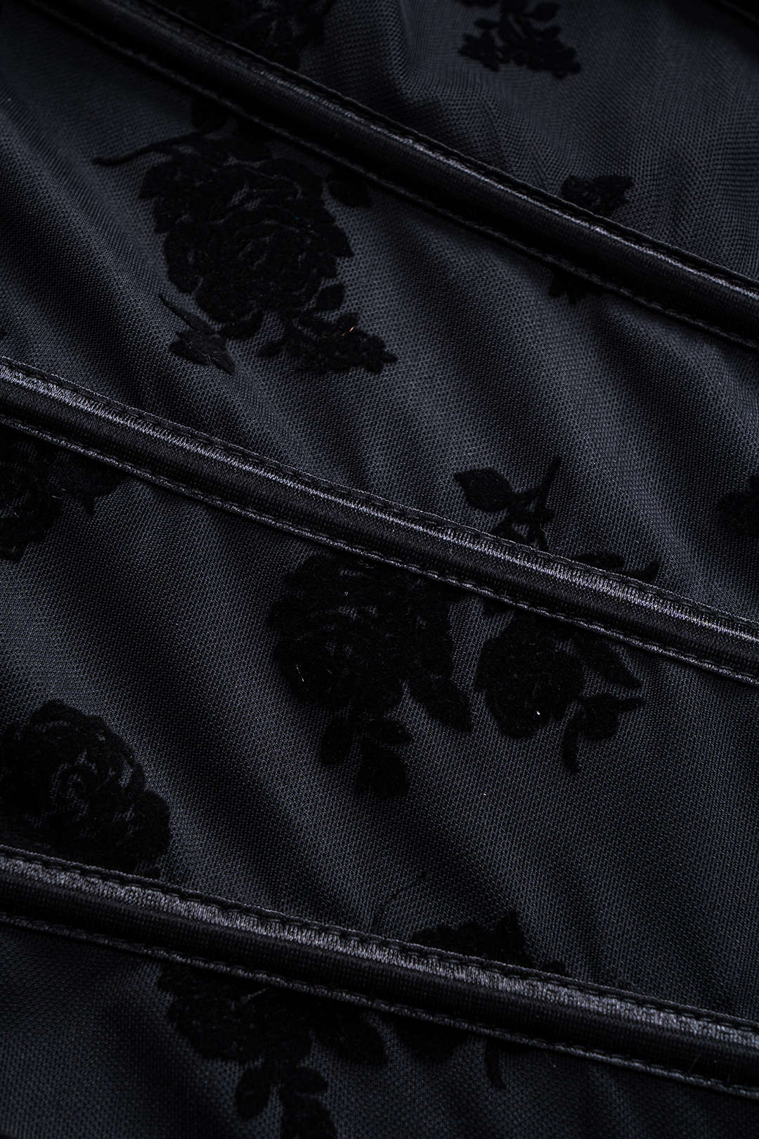 Jacquard Corset Waist Strapless Cami Top
