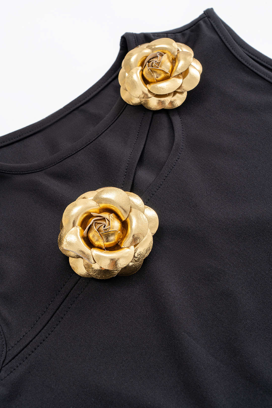 3D Floral Top And Skirt Set