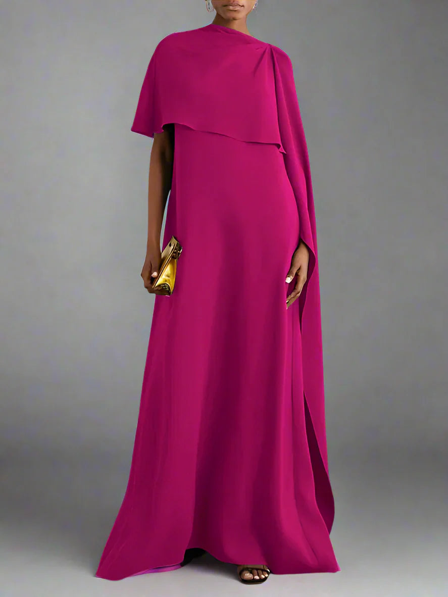 cape-overlay gown – Jollin