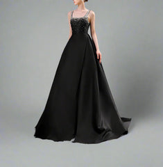 Embellished Sleeveless Gown with A-line Skirt - NOVA