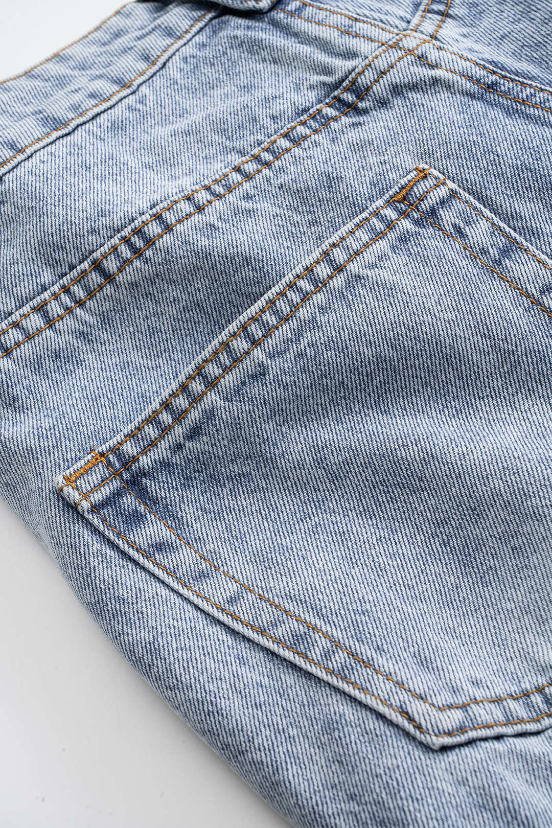 Denim High Waist Wide Leg Trousers