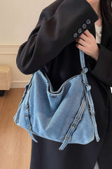 Washed Denim Cross-Body Bag