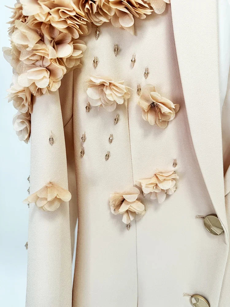 embellished shoulder tailored gown – Jollen