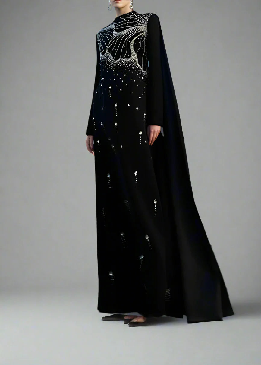 A-line dress with high neck - ORION