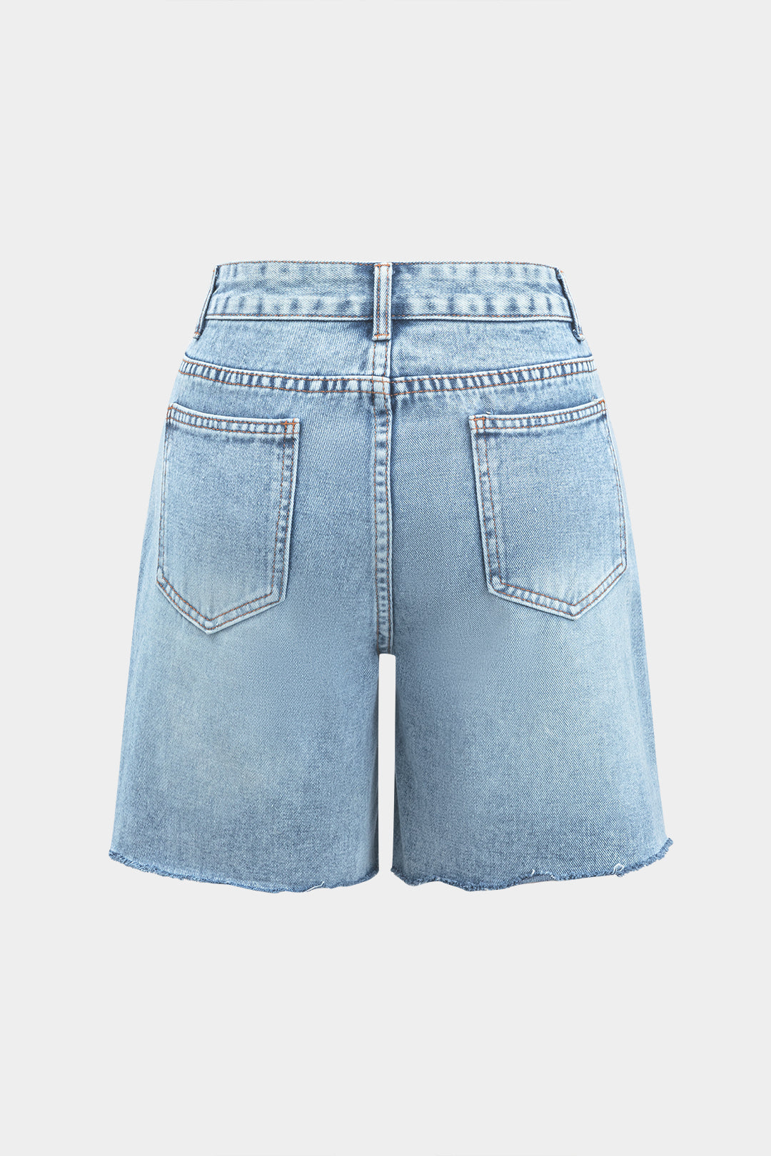 Denim Button Pocket Shorts